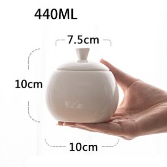 Witte Suikerpot Met Deksel Britse Retro Suikerpot Suiker Cubes Keramische Witte Suikerpot Suikerpot