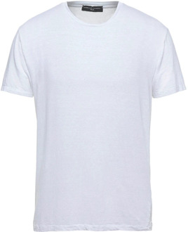 Witte T-shirts en Polos Collectie Daniele Fiesoli , White , Heren - 2Xl,Xl,L,M,S