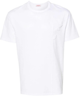 Witte T-shirts en Polos Collectie Valentino Garavani , White , Heren - L,M