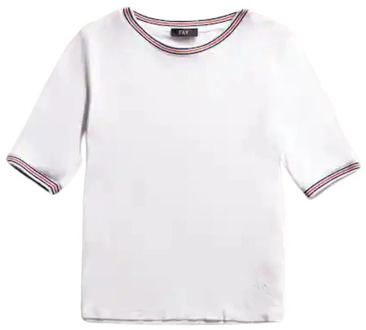 Witte T-shirts en Polos Fay , White , Dames - Xl,L,M,S,Xs