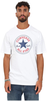 Witte T-shirts en Polos voor Heren Converse , White , Heren - XL