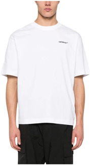 Witte T-shirts Polos voor Heren Off White , White , Heren - Xl,L,M,S