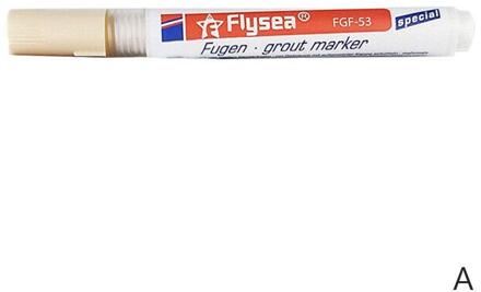 Witte Tegel Refill Grout Pen Tegel Kloof Reparatie Badkamer Porselein Vullen Waterdicht Mouldproof Cleaner Agenten Verf Kleur Pen beige