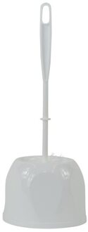 Witte toiletborstel / wc-borstel met houder 13 x 13 x 37,5 cm - Toiletborstels