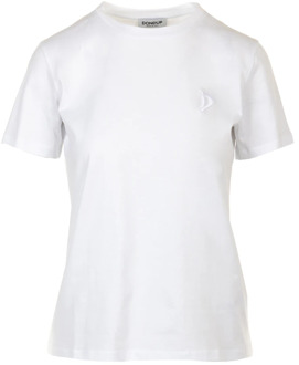 Witte Top T-Shirt Dondup , White , Dames - S,Xs