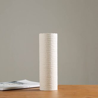Witte Vaas Keramische Vaas Woondecoratie Accessoires Droge Bloem Moderne Minimalistische Literaire Vaas voor Bloem Woondecoratie 3