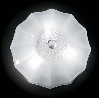 Witte wandlamp Monja, 50 cm wit, chroom