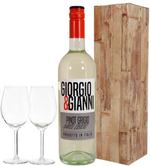 Witte wijn 2 wijnglazen