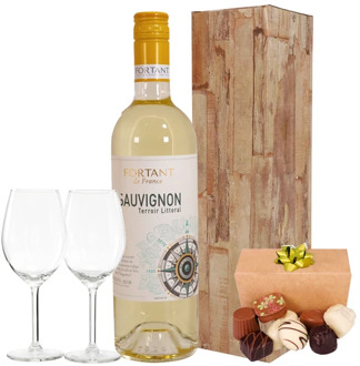 Witte wijn wijnglazen 150 gram bonbons