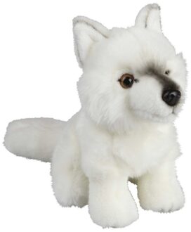 Witte wolven knuffels 18 cm knuffeldieren - Knuffel bosdieren