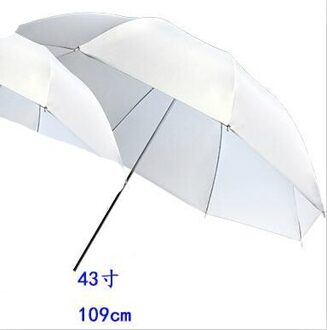 Witte Zachte Paraplu 43 "/paraplu diffuser Duurzaam Camera 40" 102cm Inch Translucent Foto Studio flash Soft paraplu CD05 Y 110 cm 43 duim