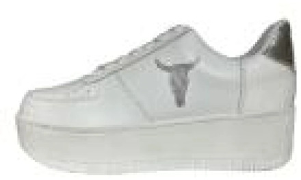 Witte Zilveren Reptiel Sneakers Windsor Smith , White , Dames - 36 Eu,41 Eu,39 Eu,37 Eu,38 Eu,40 EU