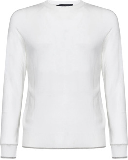Witte Zomer Crew-Neck Sweater Sease , White , Heren - L,M