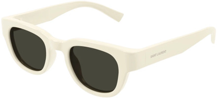 Witte zonnebril met originele accessoires Saint Laurent , White , Unisex - 53 MM