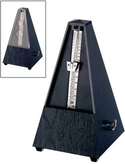 Wittner 806K metronoom metronoom, pyramide-model, kunststof, zwart, zonder bel