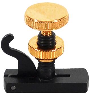 Wittner 906064 viool fijnstemmer viool fijnstemmer, Engels model, voor loop end snaren, zwart en goud