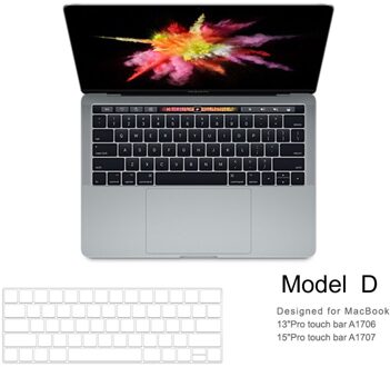 Wiwu Us Layout Laptop Toetsenbord Cover Voor Macbook Pro 16 Hoge Transparantie Geen Letters Waterdicht Voor Macbook Toetsenbord Cover model- D