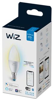 WiZ e14 40w variabele witte vlam aangesloten lamp