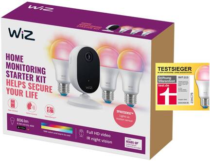 WiZ Indoor Beveiligingscamera Starter Kit met 3 x E27 wit