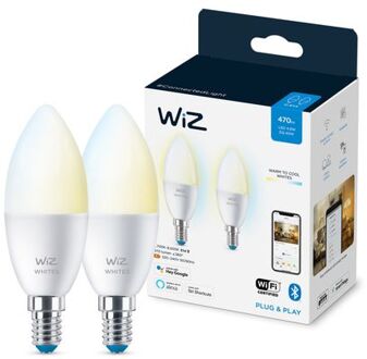 WiZ Smart Kaarslamp 2-pack - Warm tot Koelwit Licht - E14