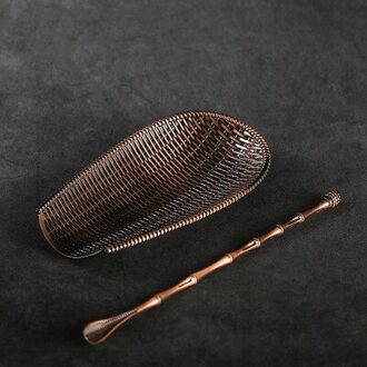 Wizamony Puur Handgemaakte Thee Set Bamboe Chaze Thee Lepel Naald Set Chinese Kung Fu Thee Accessoires Zes Gentlemen Licht Groen