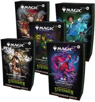 Wizards of the Coast Magic the Gathering Geheimnisse von Strixhaven Commander Decks Case (5) german