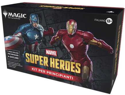 Wizards of the Coast Magic the Gathering Marvel Super Heroes Beginner Box Case (3) italian
