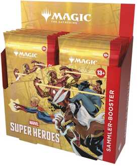 Wizards of the Coast Magic the Gathering Marvel Super Heroes Collector Booster Display (12) german