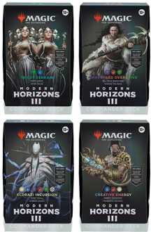 Wizards of the Coast Magic the Gathering Modern Horizons 3 Commander Decks Display (4) english