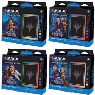 Wizards of the Coast Magic the Gathering Universes Beyond: Doctor Who Commander Decks Display (4) english