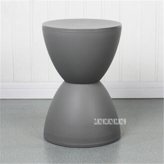 WL093 Moderne Eenvoudige Nordic Kleine Kruk Hoge Outdoor Huishoudelijke Creatieve Plastic Kruk Familie Hal Verandering Schoenen Kruk grijs