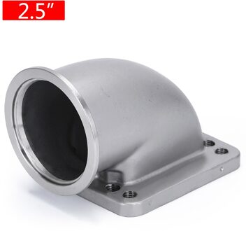 Wlr-2.5 "3.0" 3.5 "Vband 90 Graden Cast Turbo Elleboog Adapter Flens 304 Roestvrij Staal Voor t3 T4 Turbo 2.5 zonder gasket
