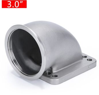 Wlr-2.5 "3.0" 3.5 "Vband 90 Graden Cast Turbo Elleboog Adapter Flens 304 Roestvrij Staal Voor t3 T4 Turbo 3.0 zonder gasket