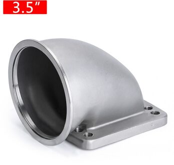 Wlr-2.5 "3.0" 3.5 "Vband 90 Graden Cast Turbo Elleboog Adapter Flens 304 Roestvrij Staal Voor t3 T4 Turbo 3.5 zonder gasket