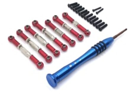 Wltoys 124018 124019 144001 Rc Car Upgrade Onderdelen Metalen Trekstang Rood