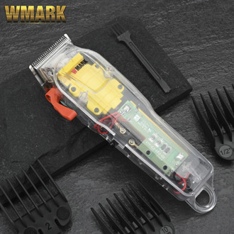 WMARK NG-108 new Limited Edition Transparent style Professional rechargeable clipper cord & cordless Hair Trimmer 2200 battery