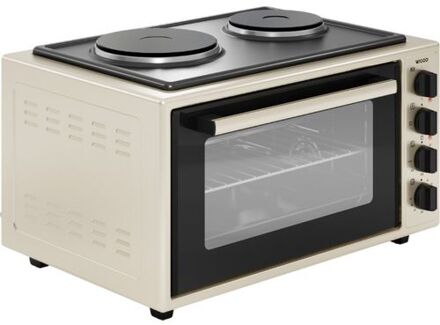 WMO-E4562H(C) - Vrijstaande oven met kookplaat 2000W - 45 liter - Creme Crème