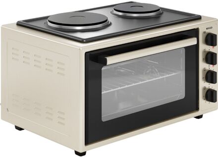 WMO-E4562H(C) - Vrijstaande oven met kookplaat 2000W - 45 liter - Creme Crème