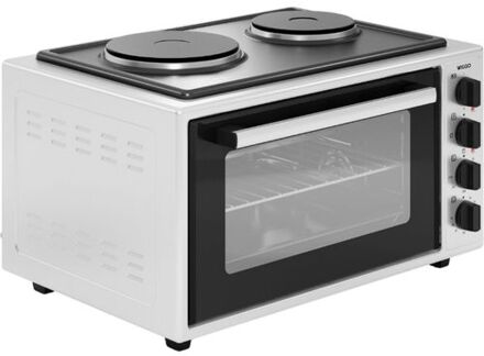 WMO-E4562H(W) - Vrijstaande oven met kookplaat 2000 W - 45 liter - Wit