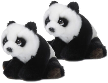WNF 2x stuks kinder WNF pluche panda beer 15 cm