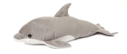 WNF pluche dolfijn knuffel grijs 40 cm