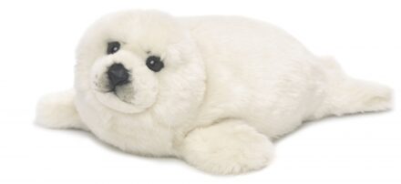 WNF pluche zeehond knuffel 38 cm - Knuffeldier Wit