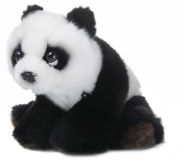 WNF Pluchen Knuffel Panda 15 Cm Zwart/wit