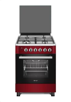 WO-E639R(RX) Serie 9 - Gasfornuis - Wok - Rood Rvs