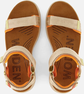 Woden Line Lite Sandalen beige Textiel - 36,37,38,39,40,41