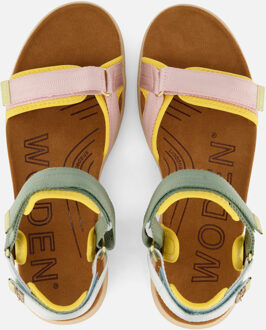 Woden Line Lite Sandalen groen Textiel - 36,37,38,39,40,41,42