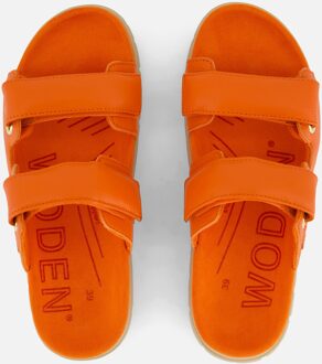 Woden Lisa Leather Sandalen Woden , Orange , Dames - 37 Eu,40 Eu,41 Eu,39 Eu,42 Eu,36 EU