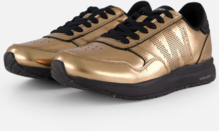 Woden Nicoline Metallic Sneakers goud Leer - 36,37,38,39,40,41,42
