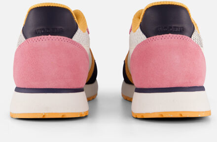 Woden Ronja Sneakers oranje Leer Blauw - 36,37,38