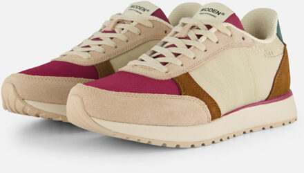 Woden Ronja Sneakers rood Textiel Bordeaux - 36,37,38,39,41